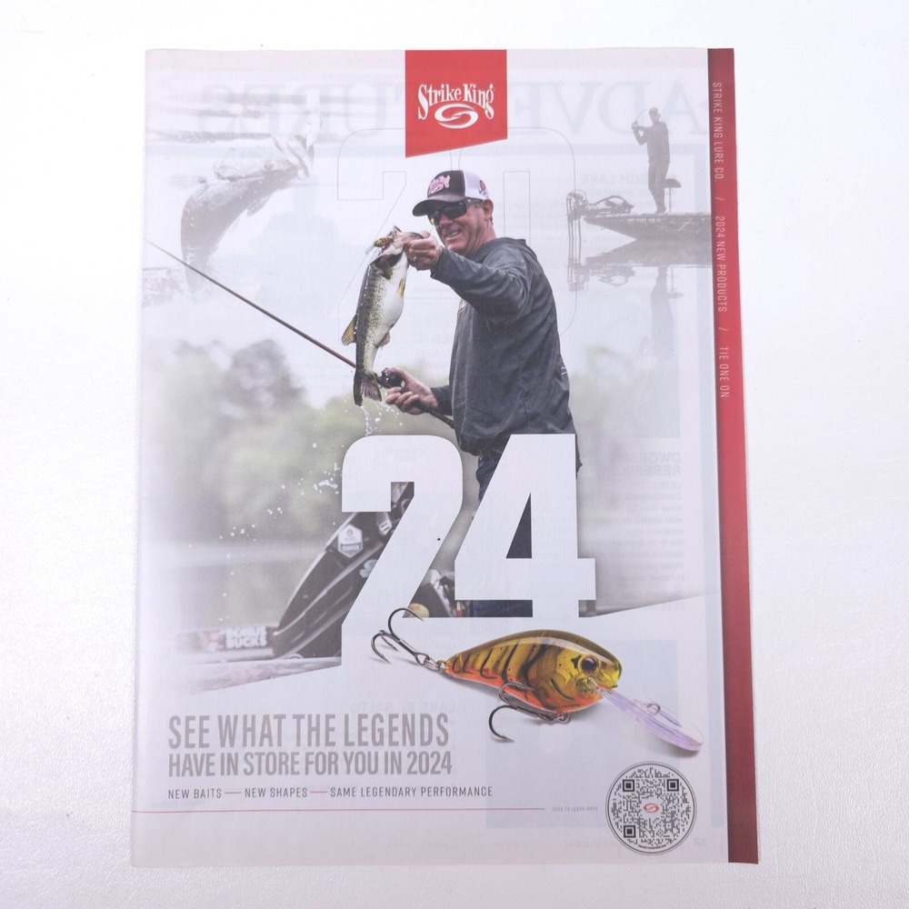 Strike King 2024 Bass Fishing Lures Kevin VanDam Print Ad Outdoor Crankbait Art